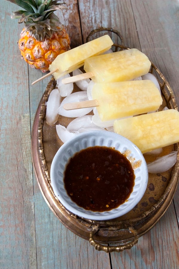 pineapple popsicles pina paleta chamoy