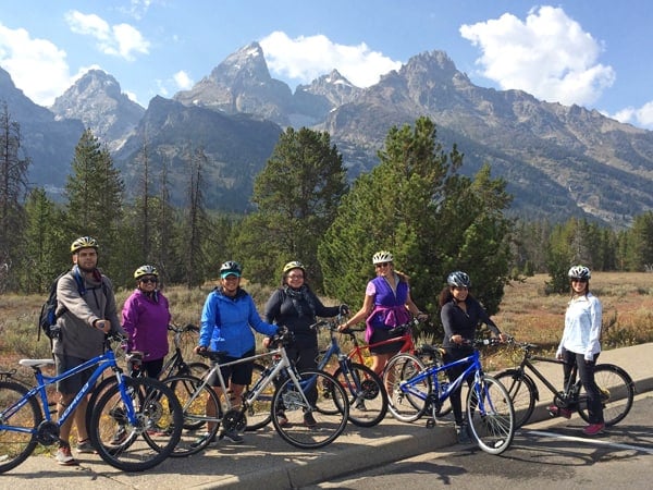 mountain bike ride teton