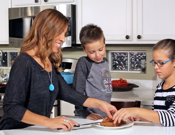 children in the kitchen