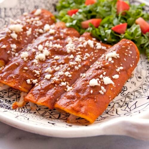 Chicken Mole Enchiladas Muy Bueno
