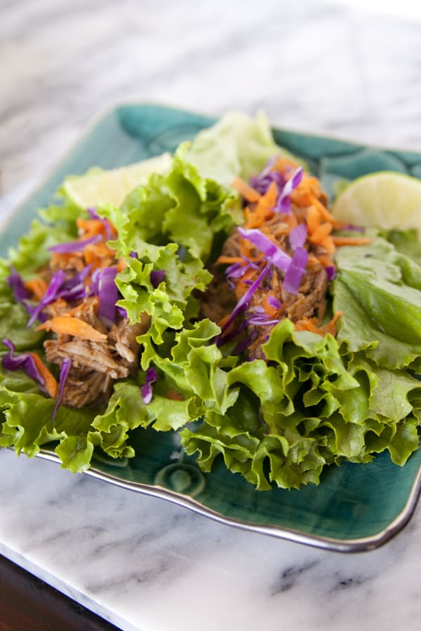 shredded pork lettuce wraps