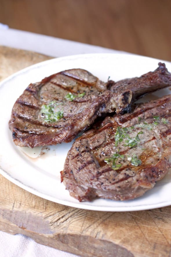 Rib-Eye Steak with Herb Butter