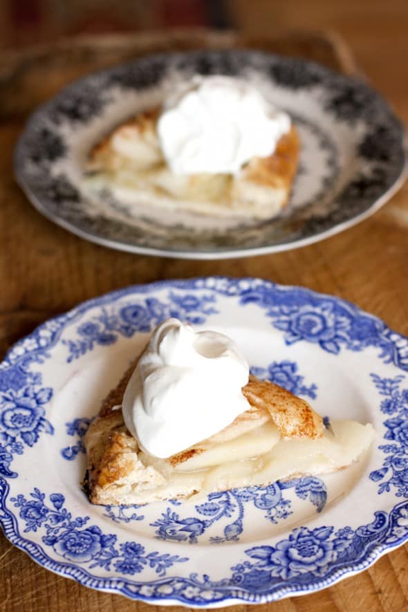 Pear Galette with Chantilly Cream