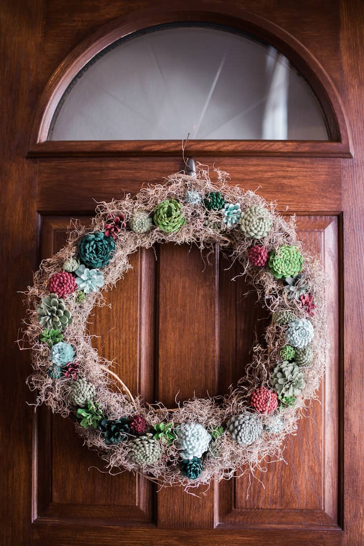 Faux Succulent Wreath