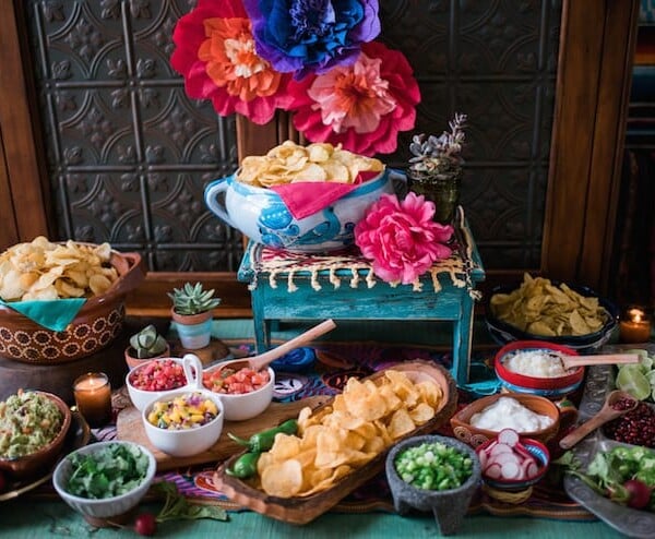 cinco de mayo fiesta nacho bar.