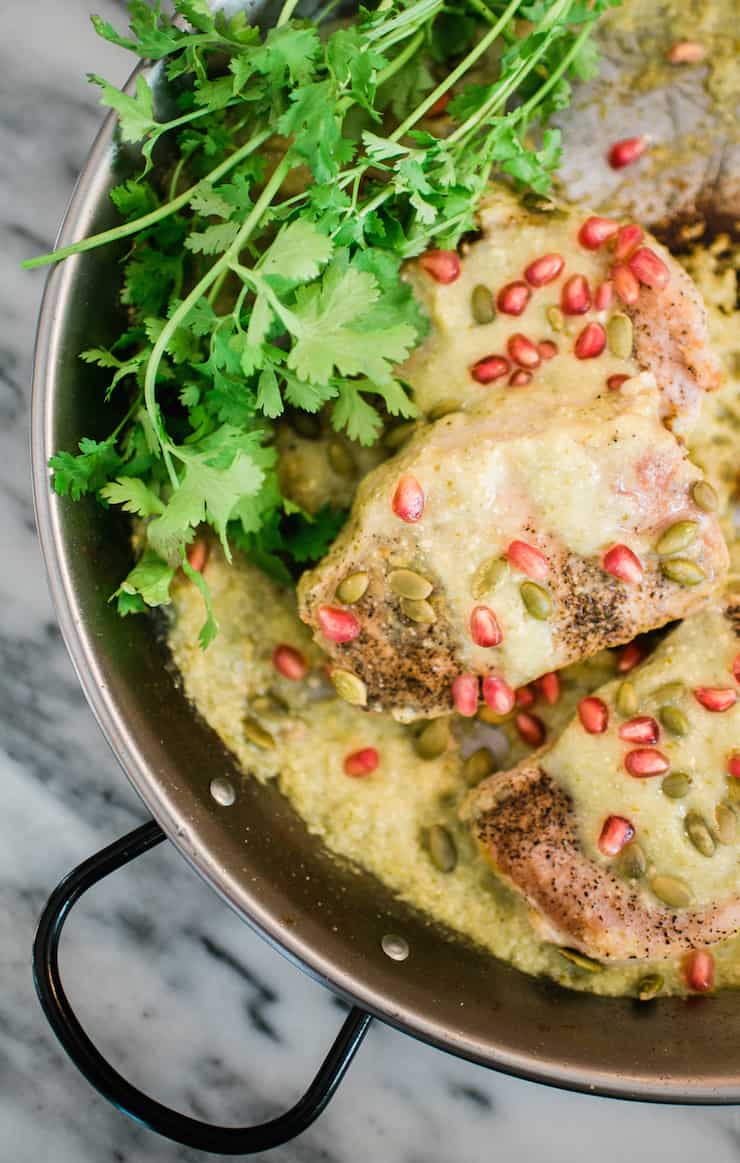 Pork Chops in Salsa Verde recipe photo