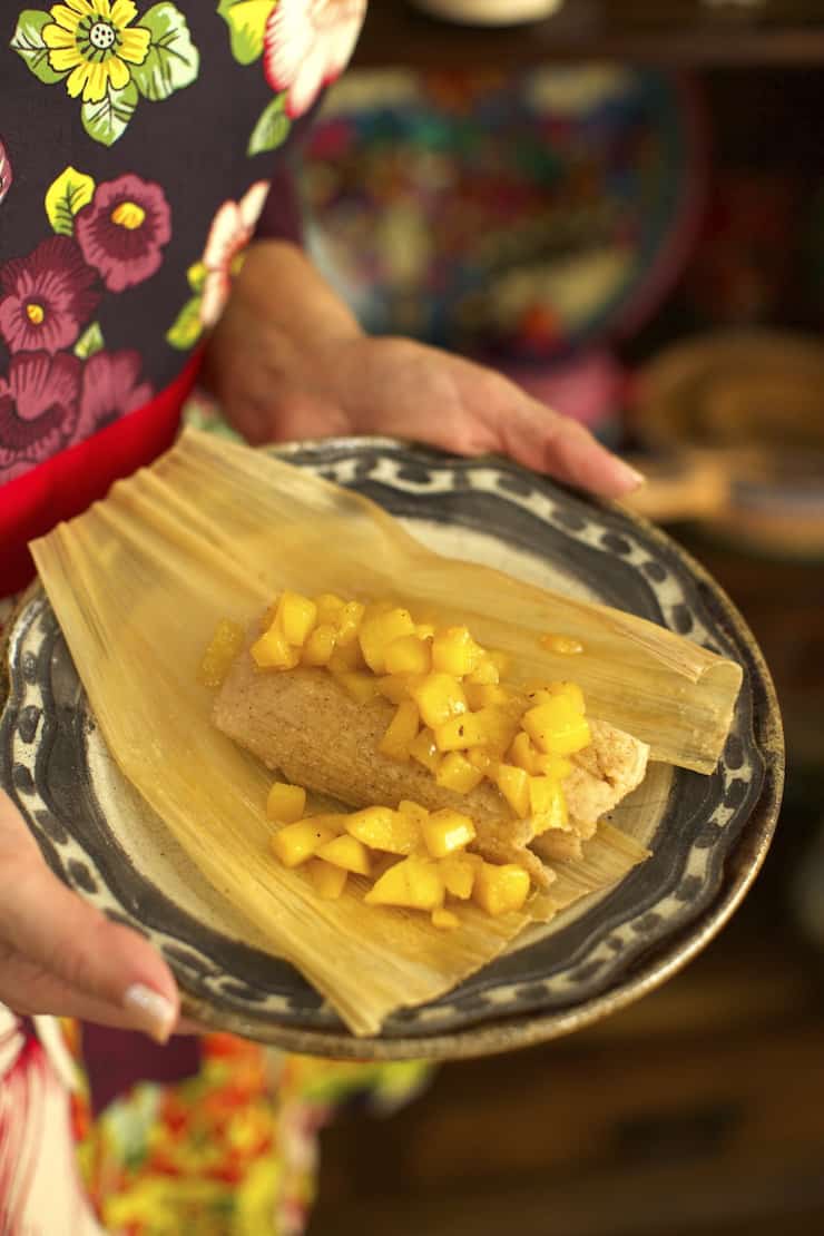 Sweet Mango Dessert Tamales recipe photo