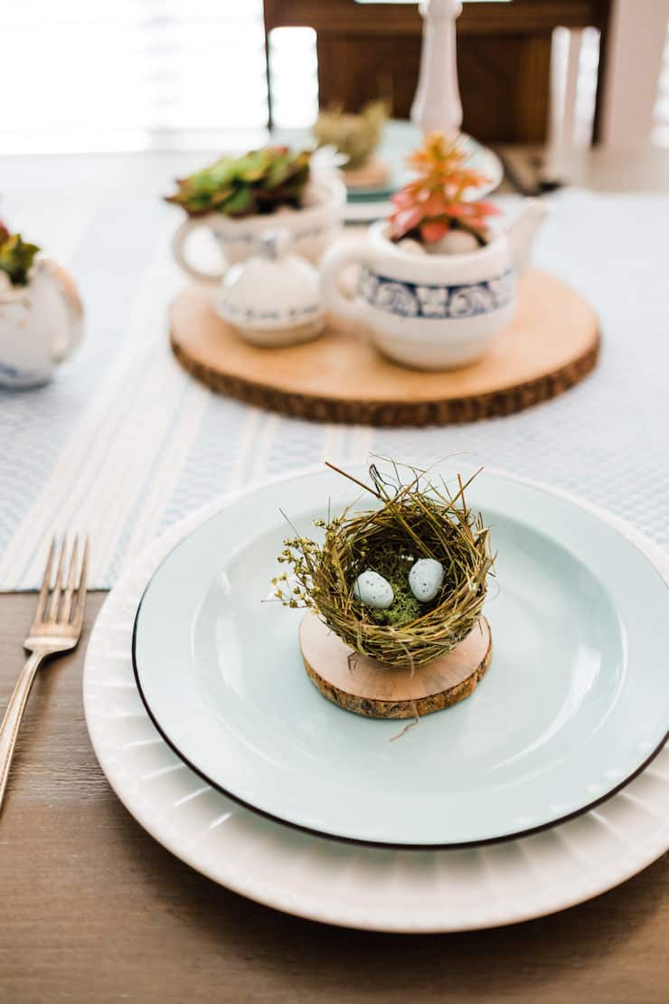 Easter or Spring tablescape
