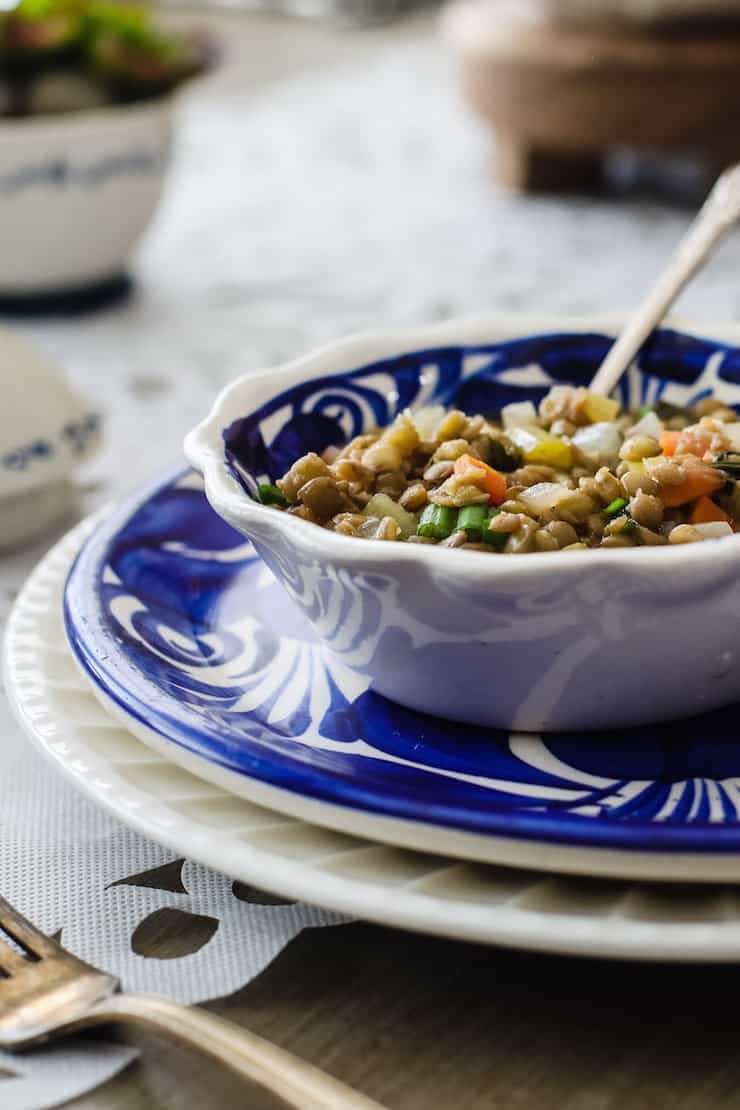 Sopa de Lentejas (Mexican Lentil Soup)-image