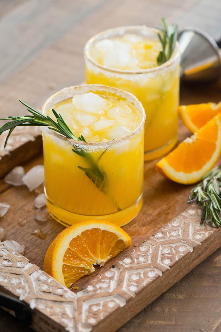 Rosemary Infused Orange Margarita