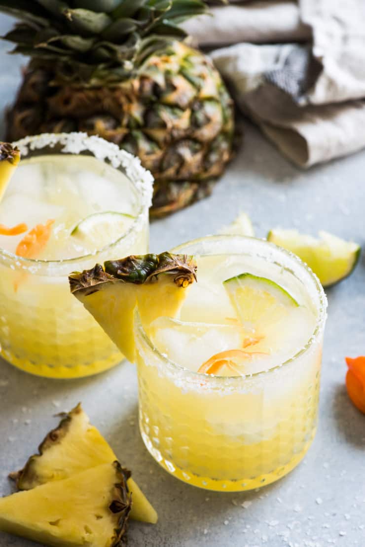 Spicy Habanero Pineapple Margarita 