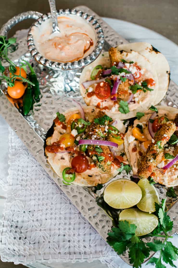 Fried Avocado Tacos