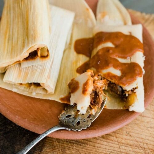 Chicken Mole Tamales - Muy Bueno