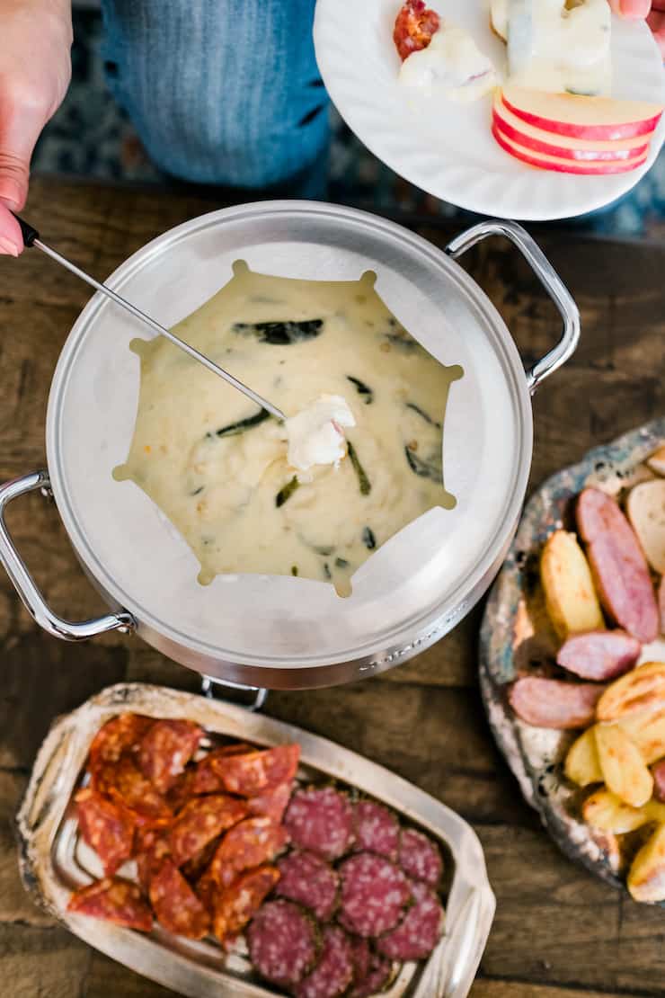 Mexican Cheese Fondue recipe photo