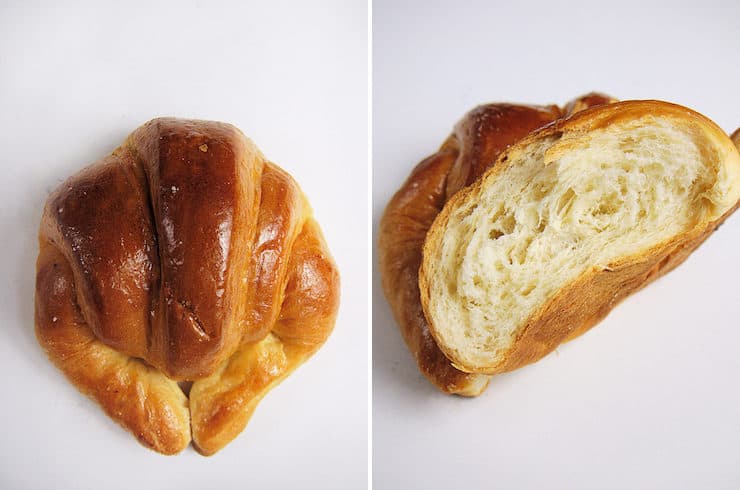 Cuernito or Cuerno pan dulce Mexican sweet bread