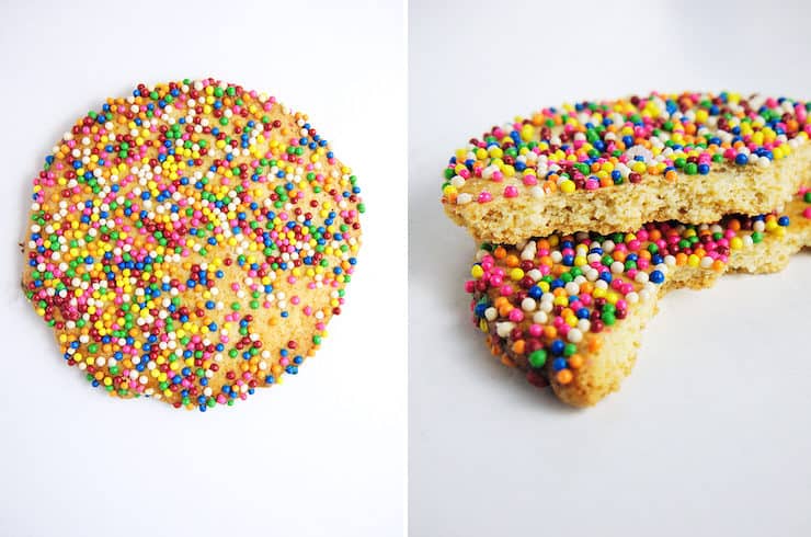 Gragea cookies with sprinkles pan dulce