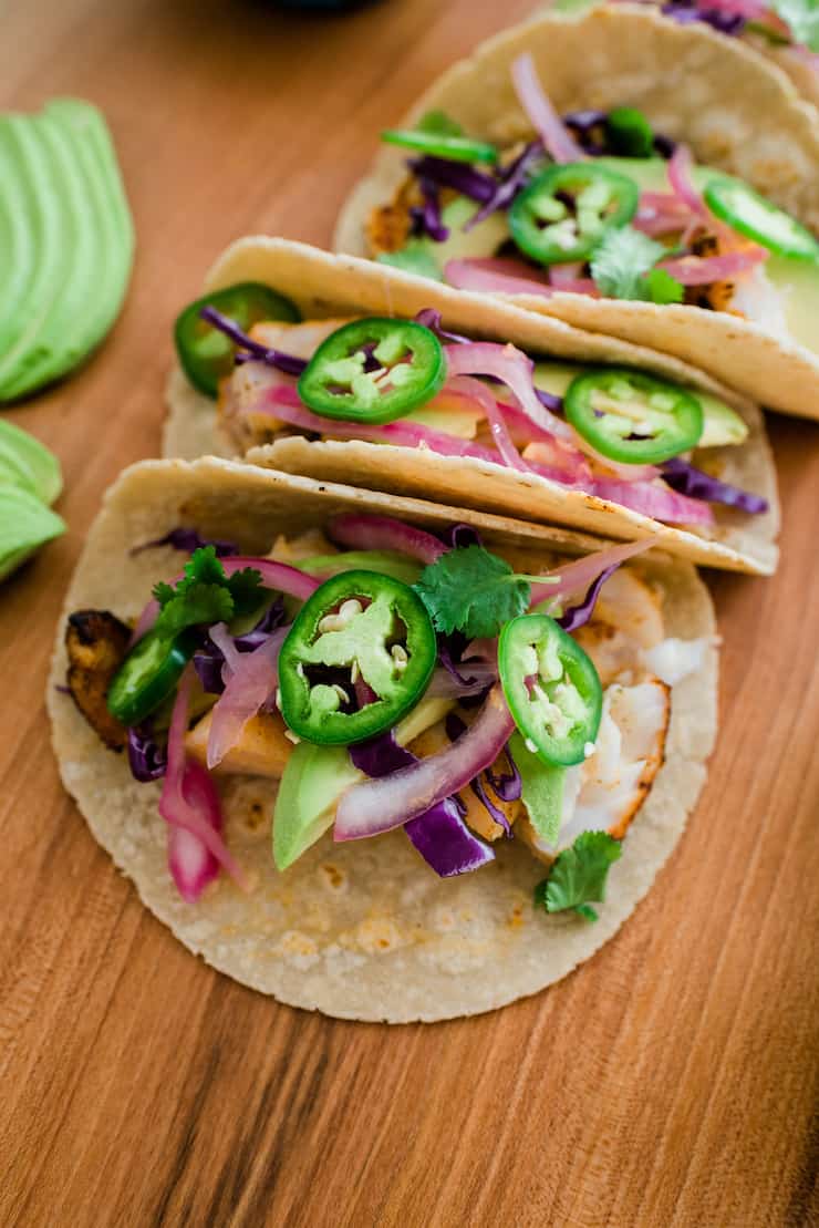 Easy Lemon Butter Tilapia Fish Tacos