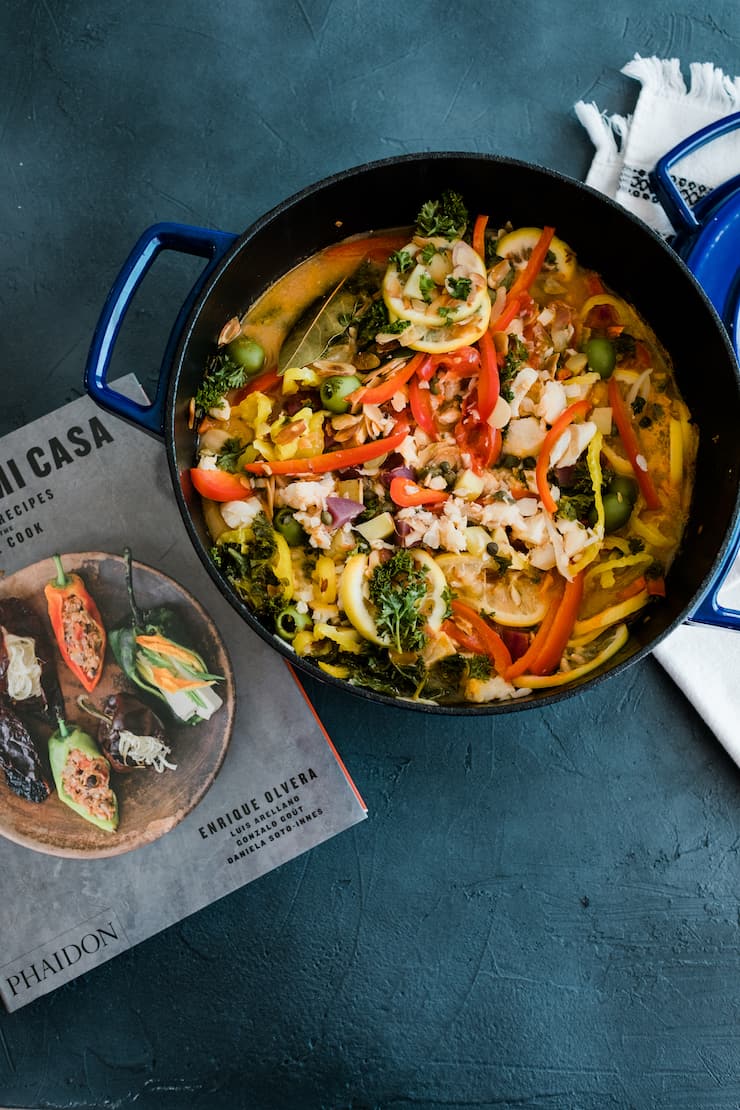 Veracruz Style Fish Soup (Bacalao a la Veracruzana) - Delicious Fish