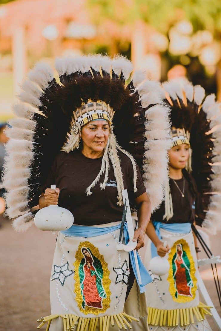 Matachines dancers in El Paso