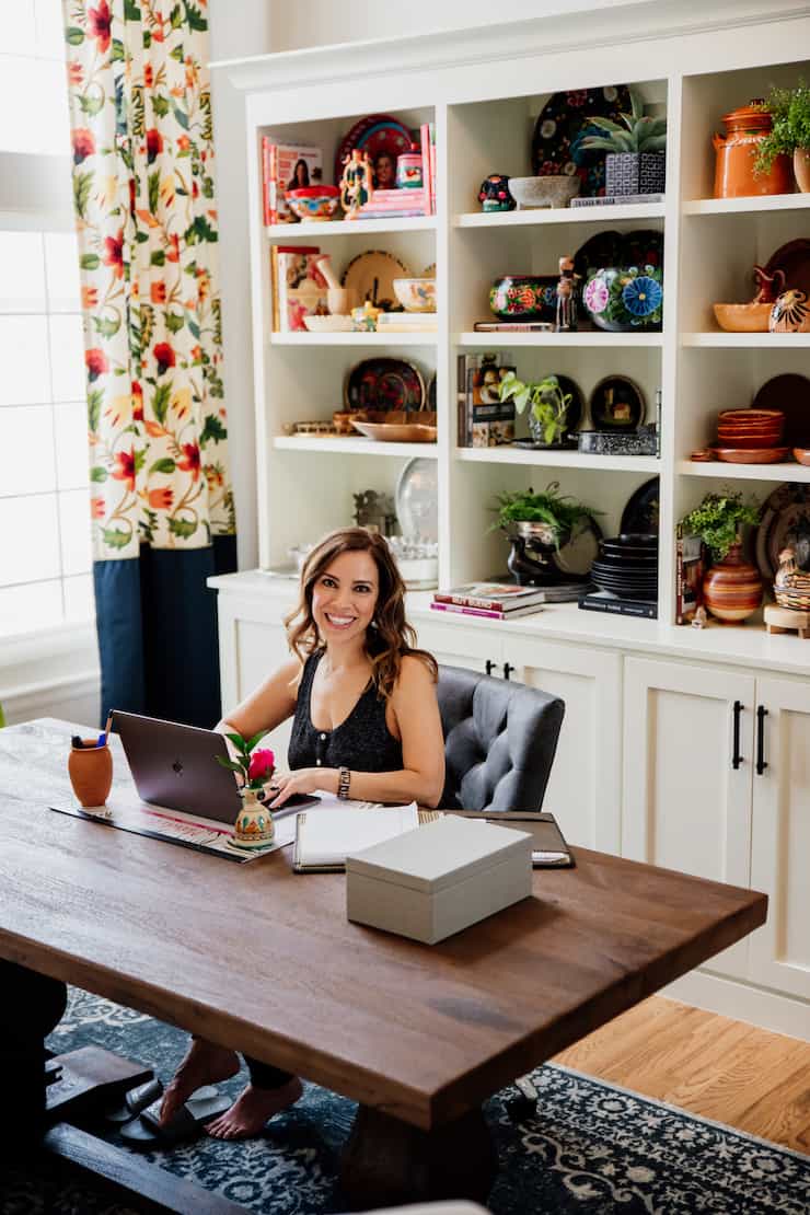 Double-Duty Office Studio and Dining Room Yvette Marquez Latina food blogger Colorado 