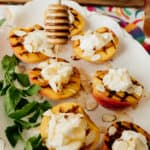 Duraznos al Grill con Requeson (Grilled Peaches with Ricotta Cheese)