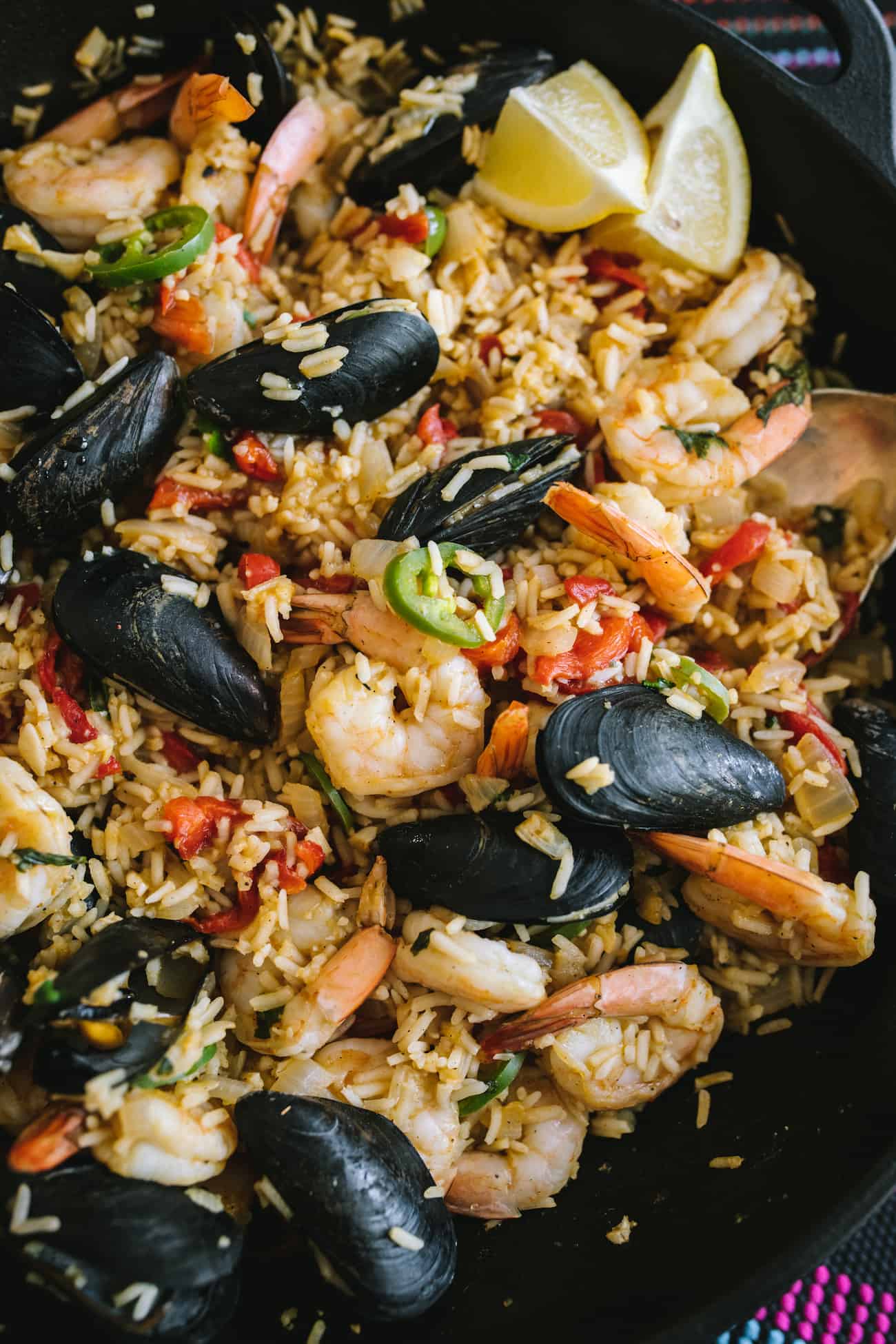 Stovetop Paella Mixta for Four With Pork, Chicken, and Shrimp Recipe