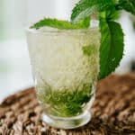 Classic mint julep served in a glass